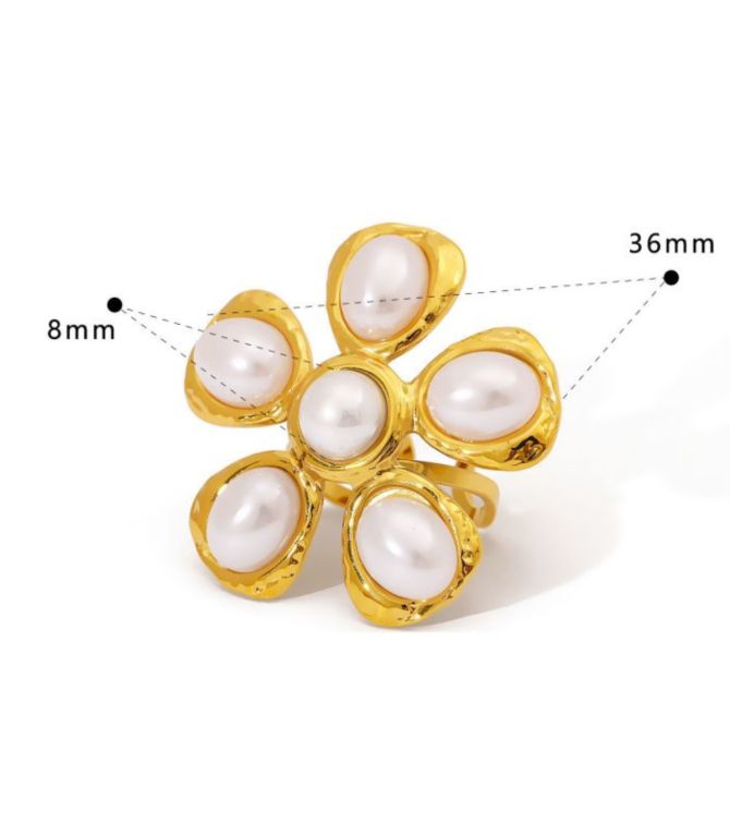 Anillo pearl flower