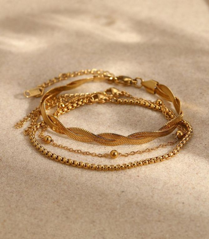 Brazalete set double wrap