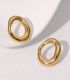 Aretes gold hollow
