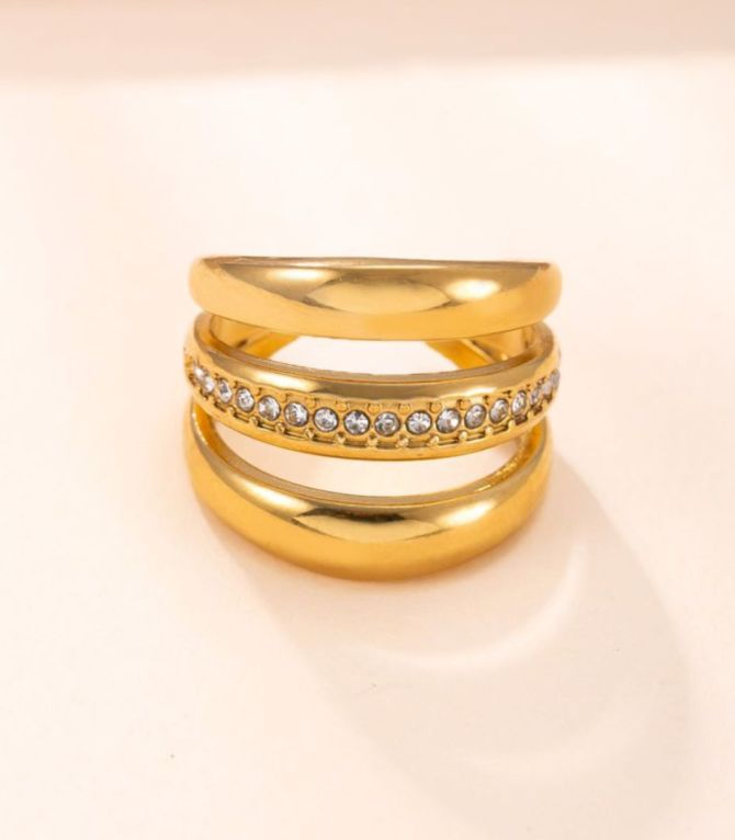 Anillo diamond encrusted multi