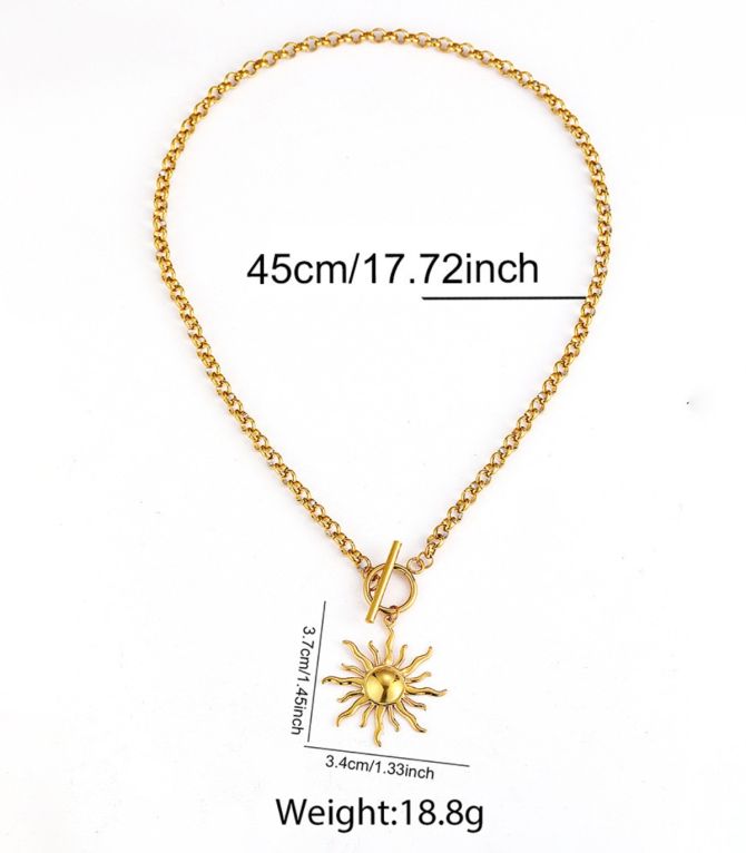 Collar dorado sunflower