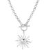 Collar silver sunflower
