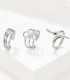 Set de anillos plata