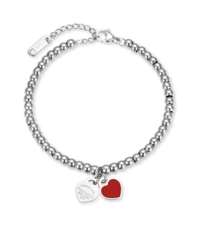 Brazalete silver love red