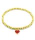 Brazalete gold glue love red