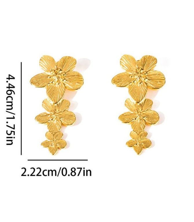 Aretes three flower