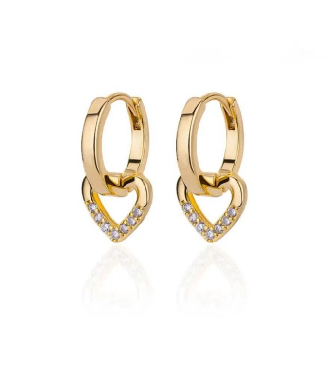 Aretes diamond heart