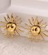 Aretes gold sun