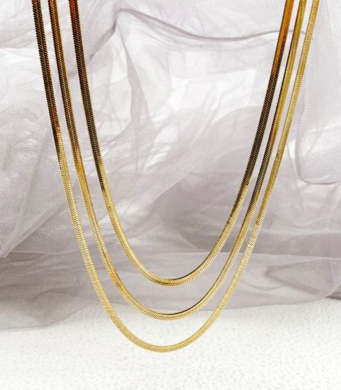 Collar cadena triple