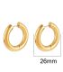 Aretes gold round 26mm