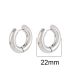 Aretes silver round 22mm