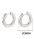 Aretes silver round 26mm