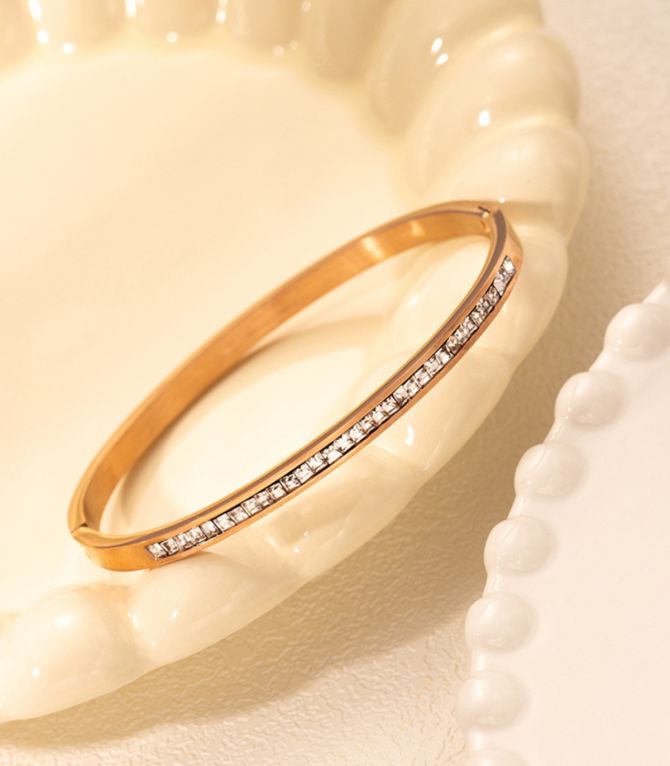 Brazalete rose gold diamond