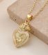 Collar diamond heart