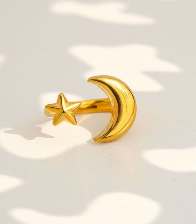 Anillo star and moon