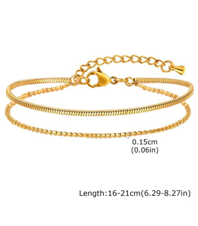 Brazalete chain double