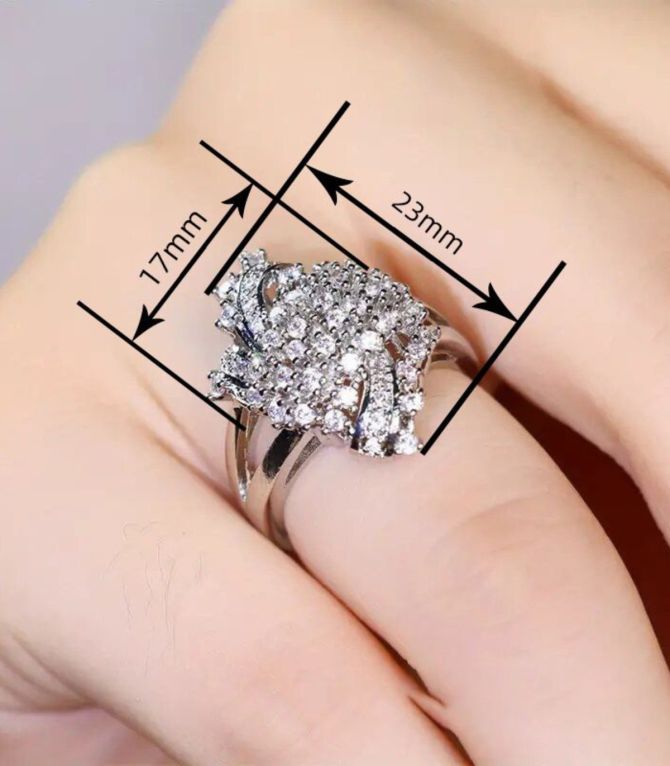 Anillo silver zieconias 7