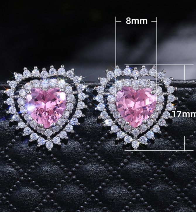 Aretes diamond heart yellow