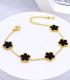 Brazalete black flower