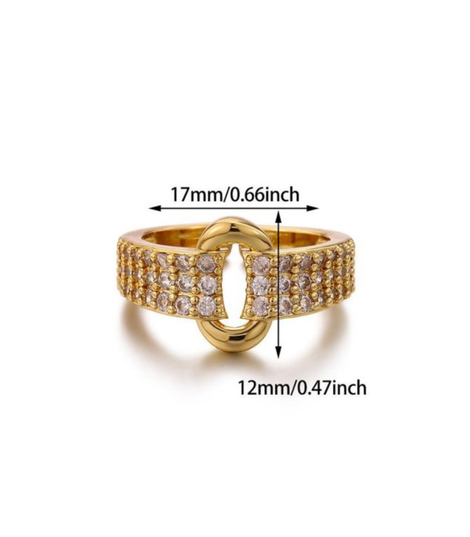 Anillo oval con zirconias 5