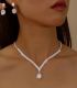 Collar y aretes set diamond