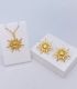 Collar y aretes set sol