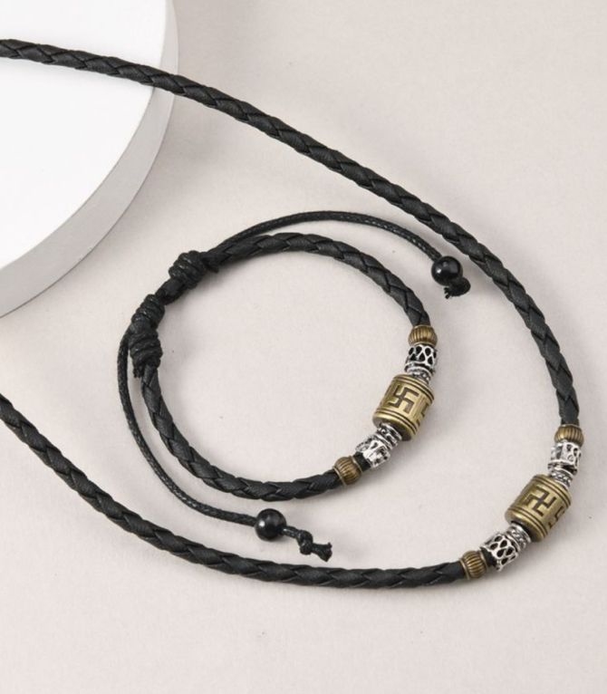 Set collar y pulsera hombre