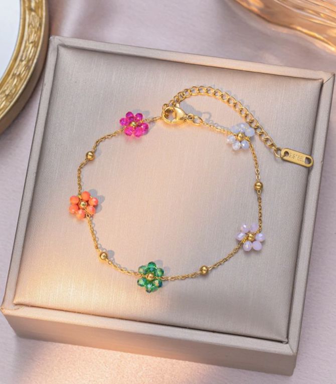 Brazalete flores colores