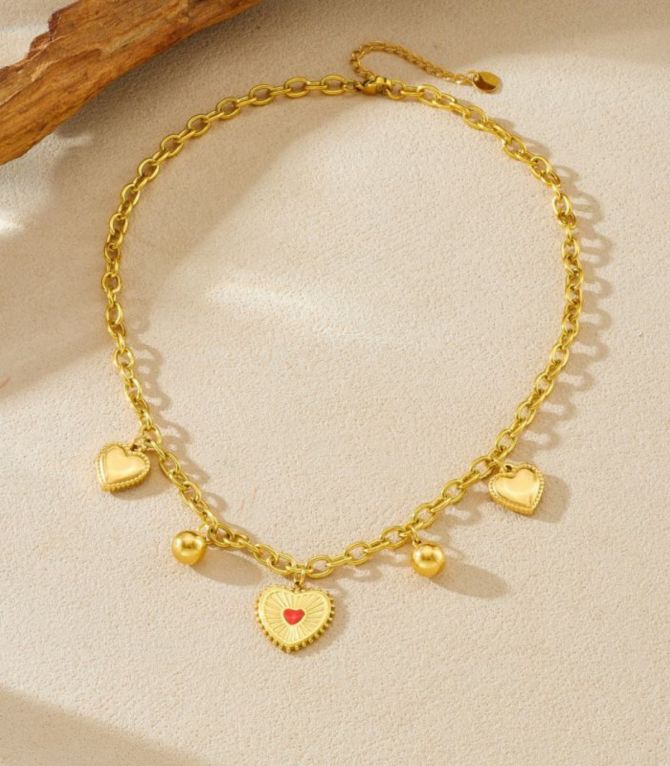 Collar corazones