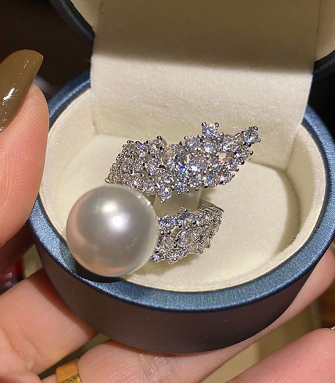 Anillo diamond pearl 7