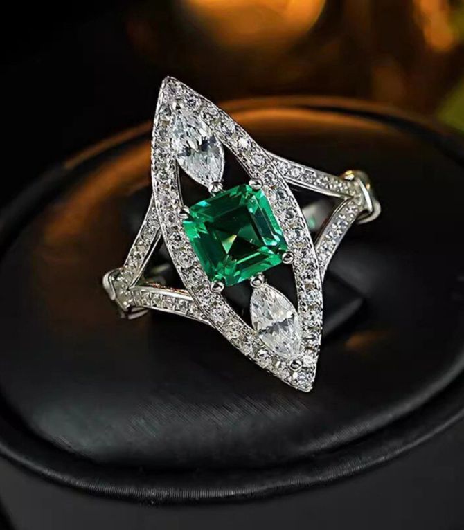 Anillo diamond green 8