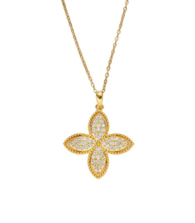 Collar clover dorado 18k