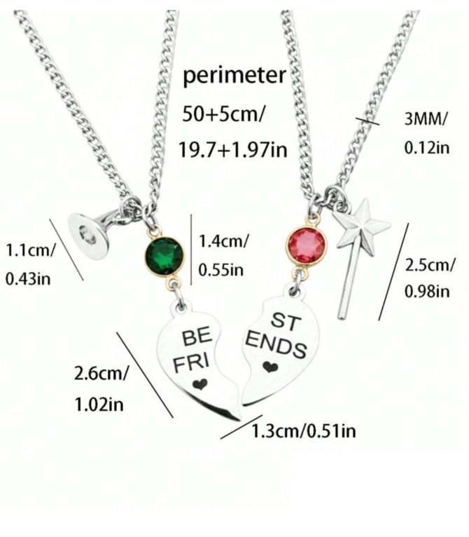 Par de collares de amistad