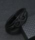 Brazalete infinito negro hombre
