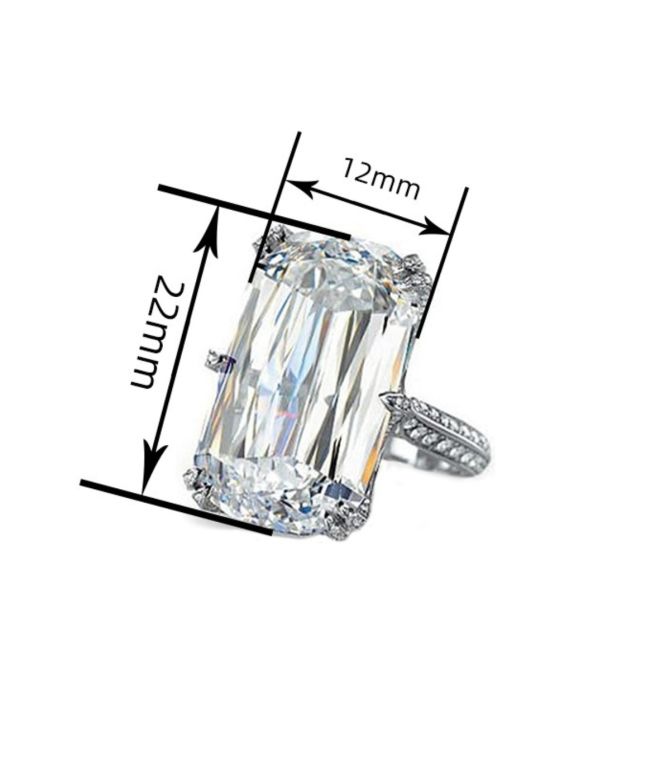 Anillo maxi diamond square