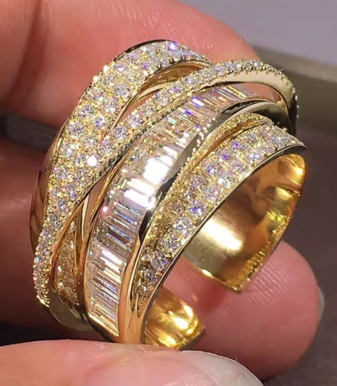 Anillo maxi diamond round