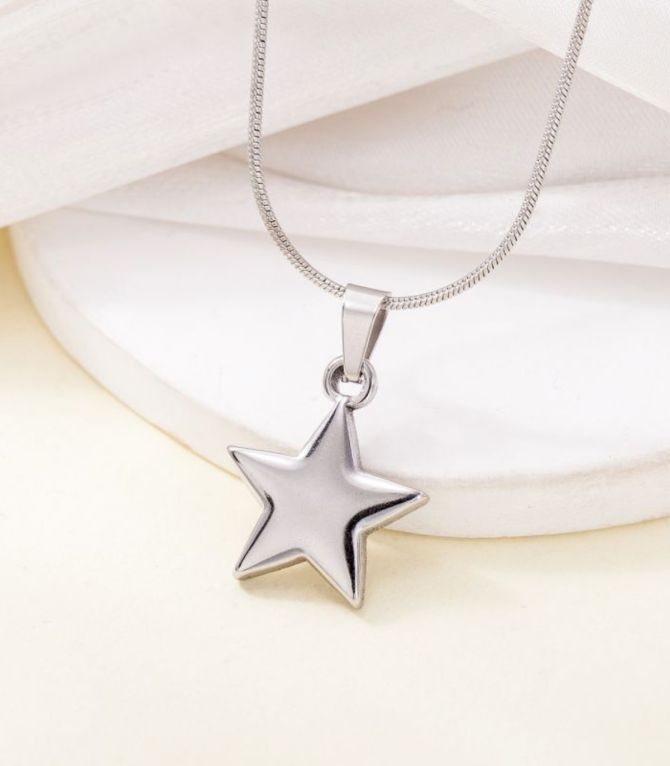 Collar estrella plata