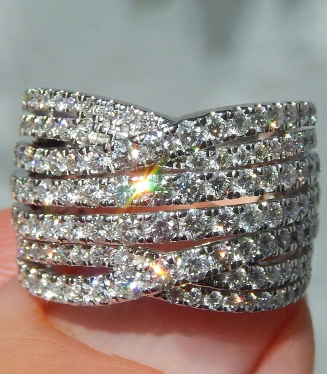 Anillo diamond cross 7