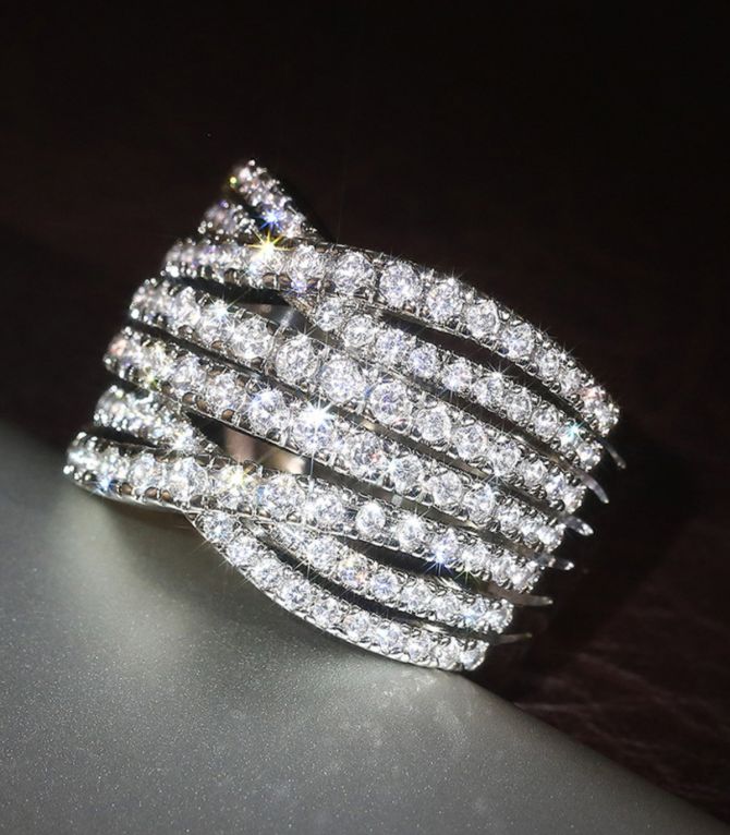 Anillo diamond cross 7