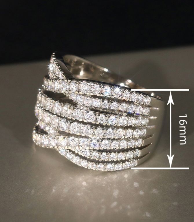 Anillo diamond cross 7