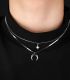 Collar doble star moon hombre