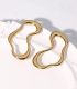 Aretes dorado irregular