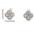 Aretes clover plata