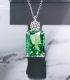 Collar green diamond square