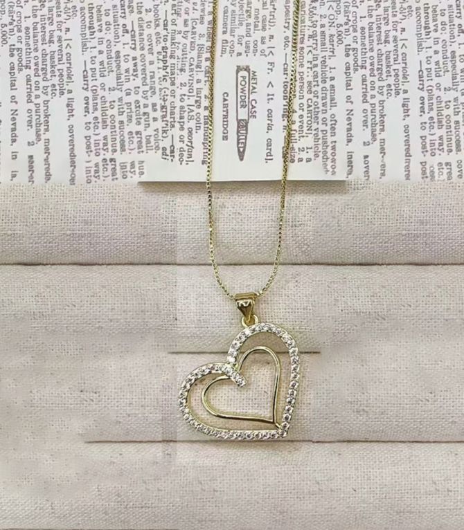 Collar diamond heart