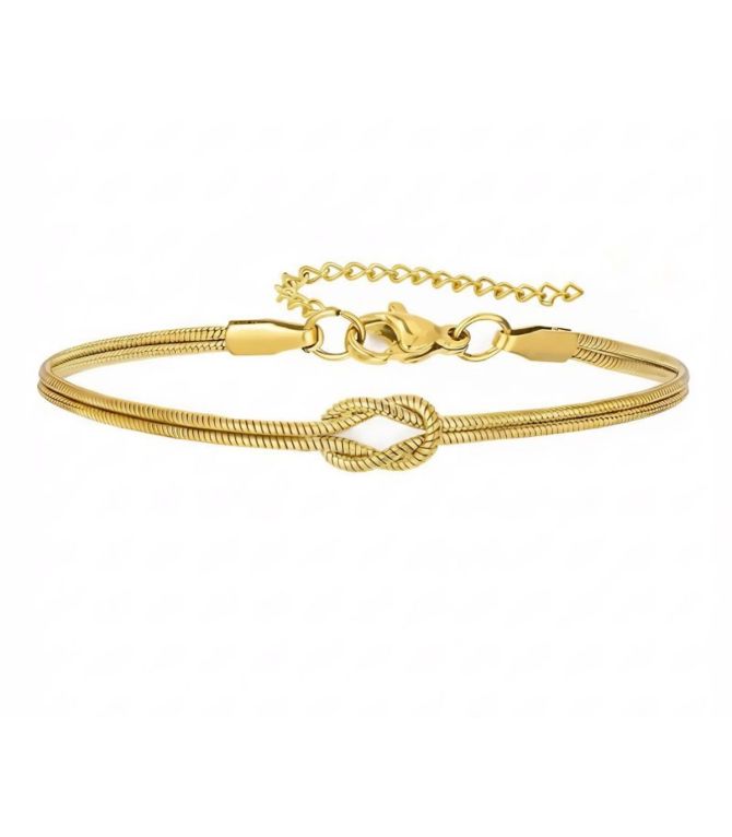 Brazalete nudo dorado