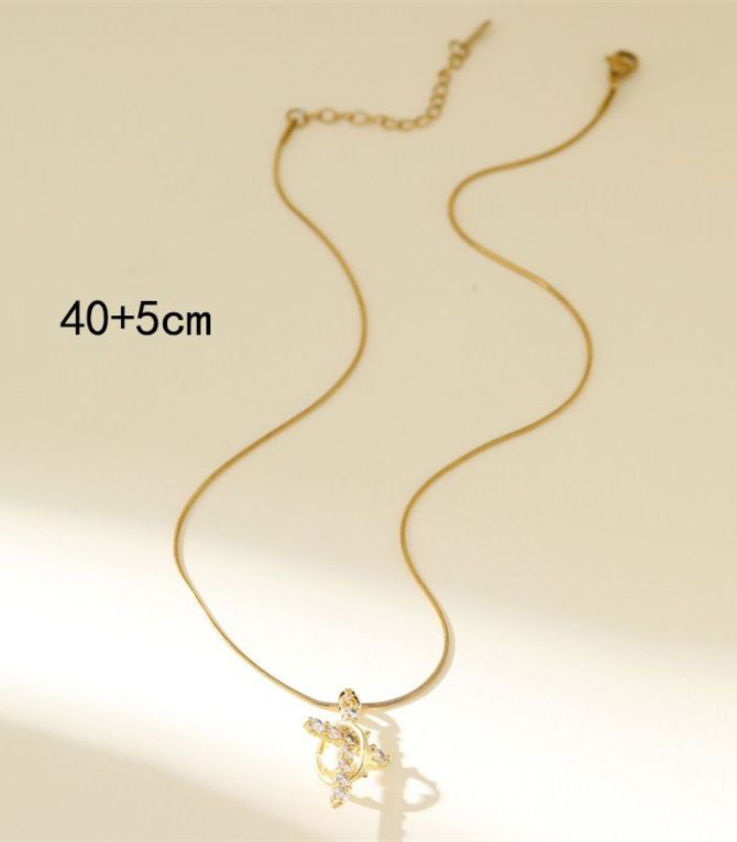 Collar diamond encrusted cross