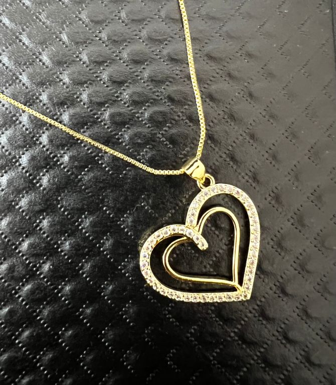Collar diamond heart