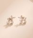 Aretes silver balloon dog