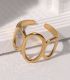 Anillo dorado openwork